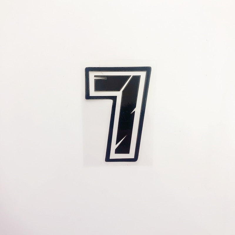 Racing Numbers Holographic Stickers