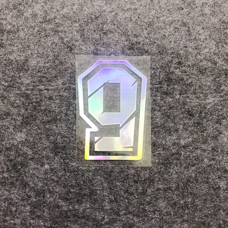 Racing Numbers Holographic Stickers