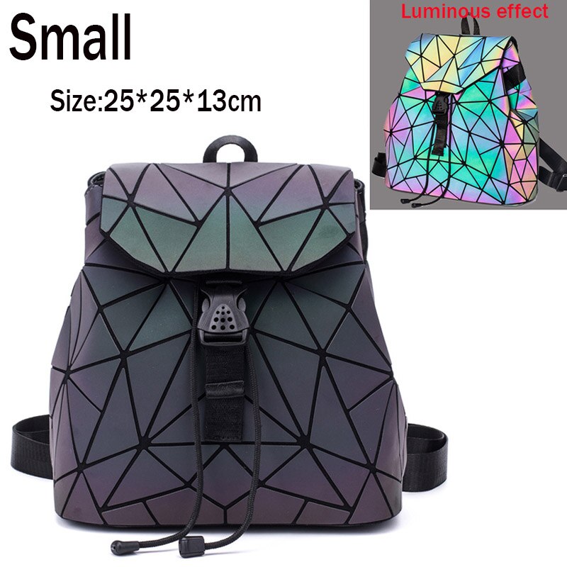 Luminous Holo Geometric Backpack