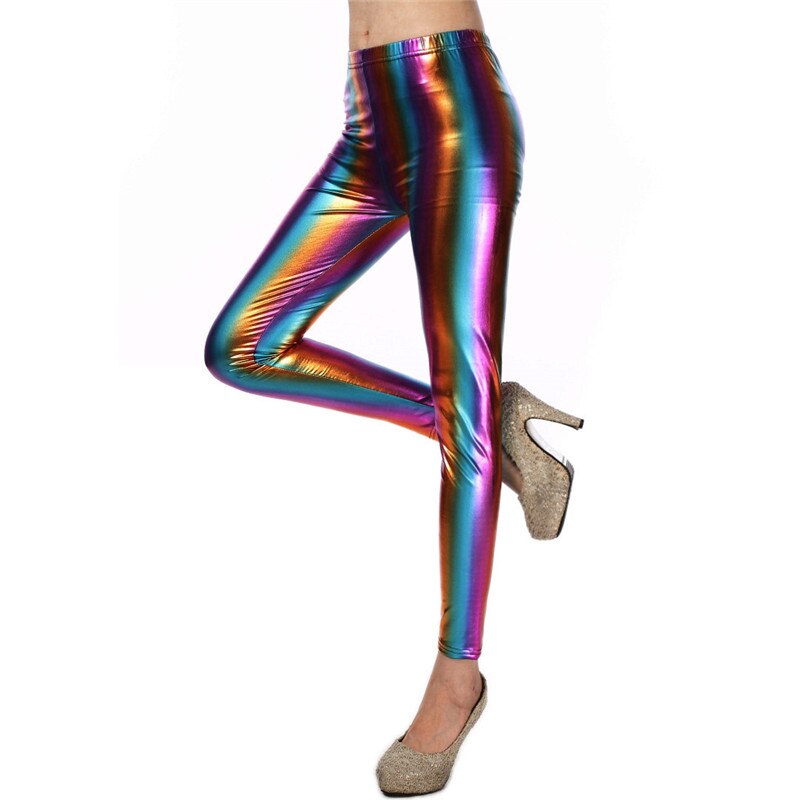 Glitter Holographic Pencil Pants