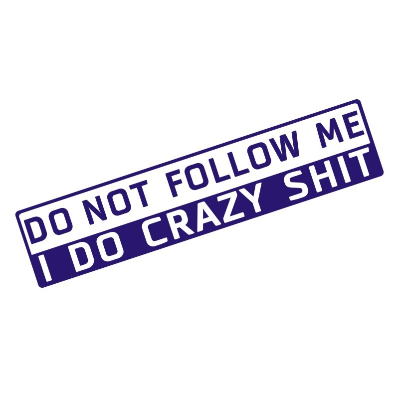 Do not follow me Holographic Sticker