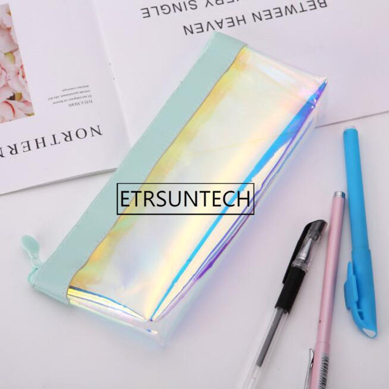 Iridescent Kawaii Glitter Pencil Case