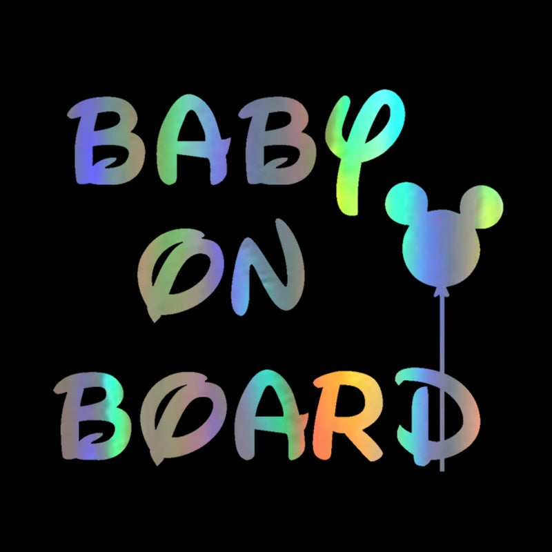 Baby On Board Car Vinyl Stickers