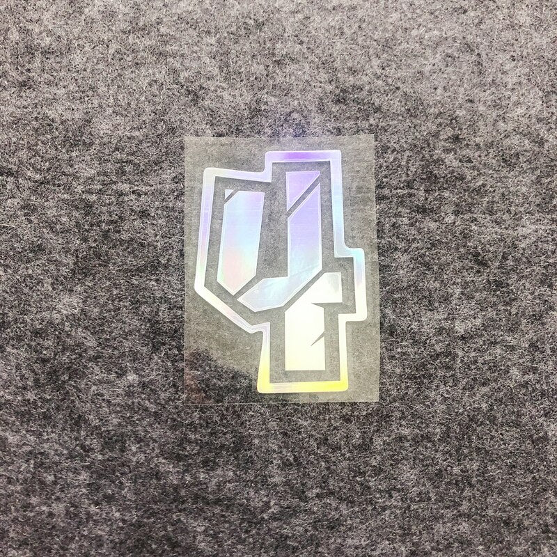 Racing Numbers Holographic Stickers