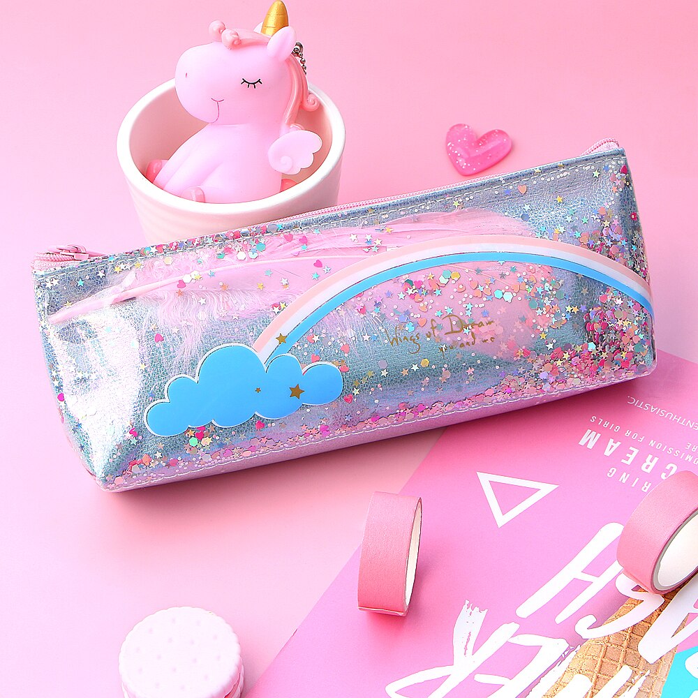 Holographic Cute Unicorn Pencil Case