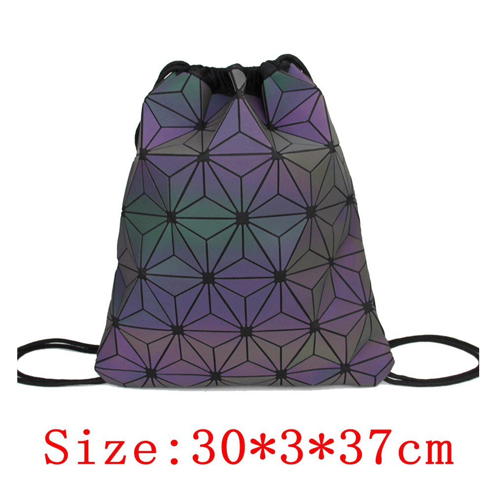 Luminous Holo Geometric Backpack