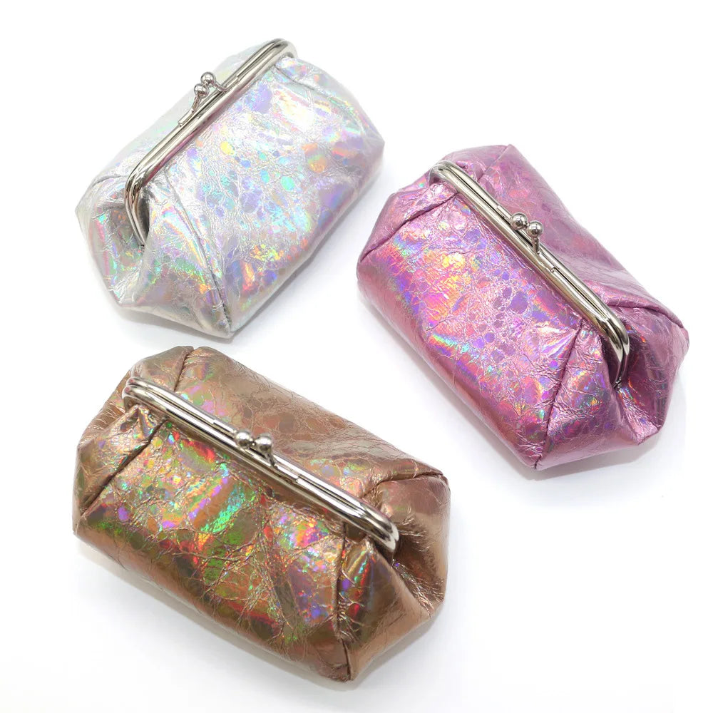 Holographic Fabric Coin Purse