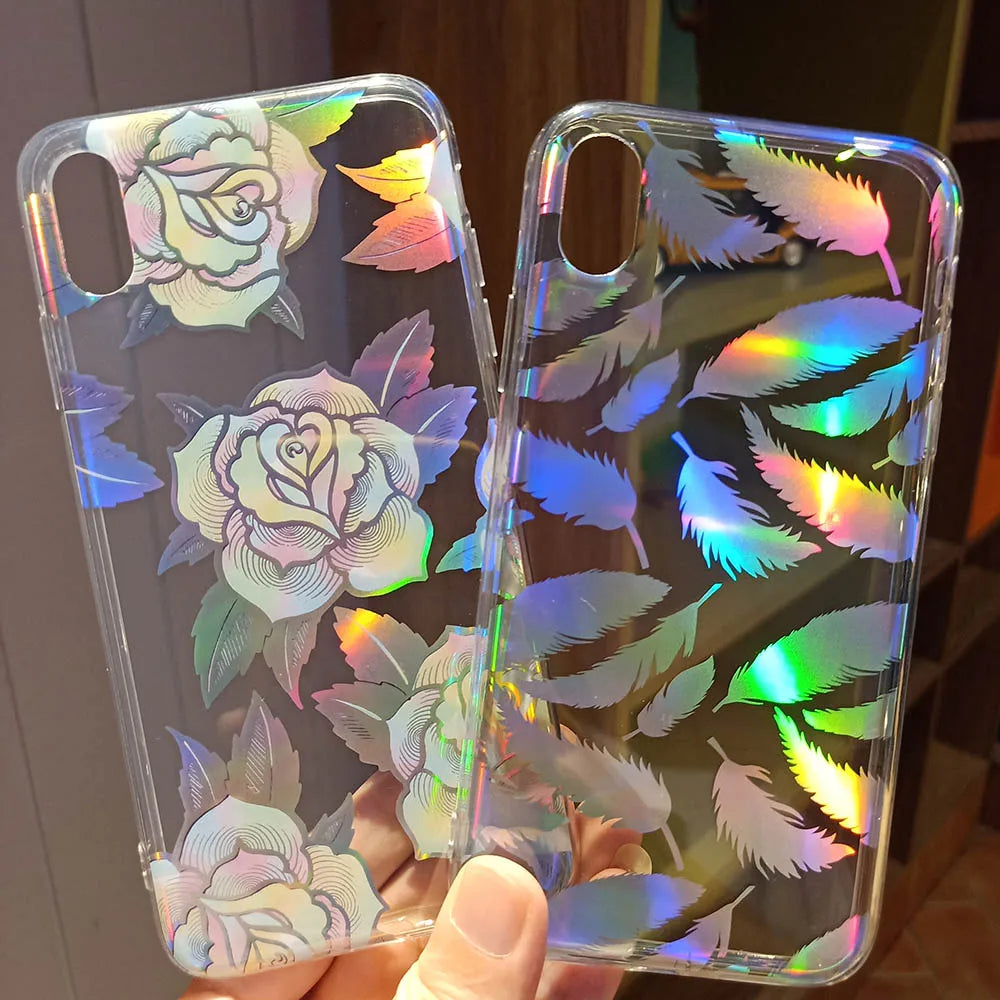 Holo Flowers Samsung Case