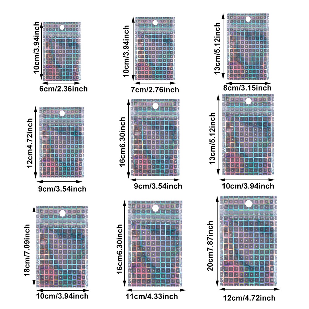 Holo Zip lock Pouches