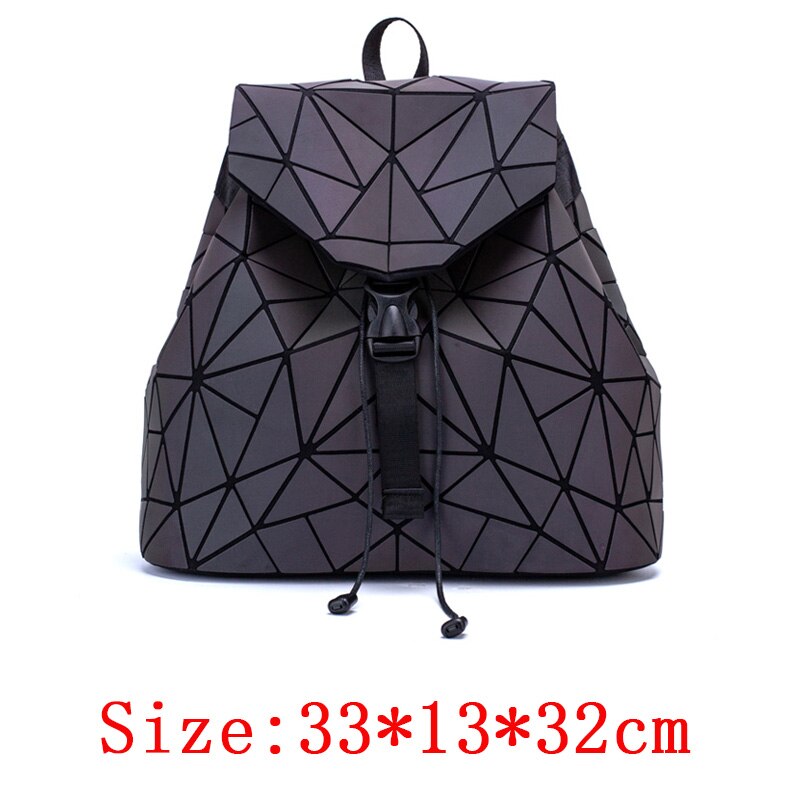 Luminous Holo Geometric Backpack