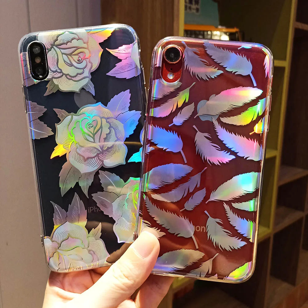 Holo Flowers Samsung Case