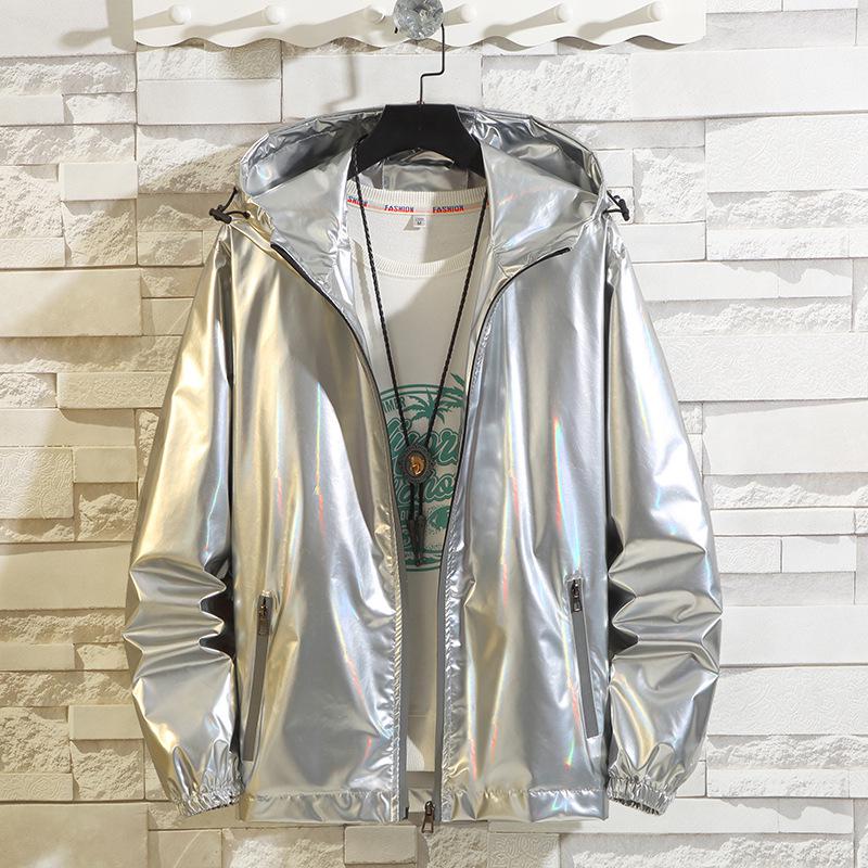 Holographic Windbreaker Bomber Jacket