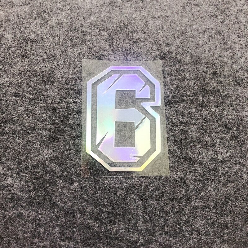 Racing Numbers Holographic Stickers