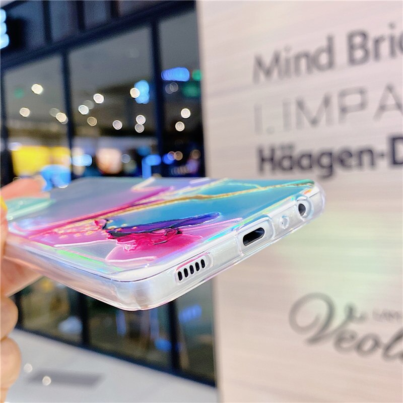 Holographic Marbled Samsung Phone Case