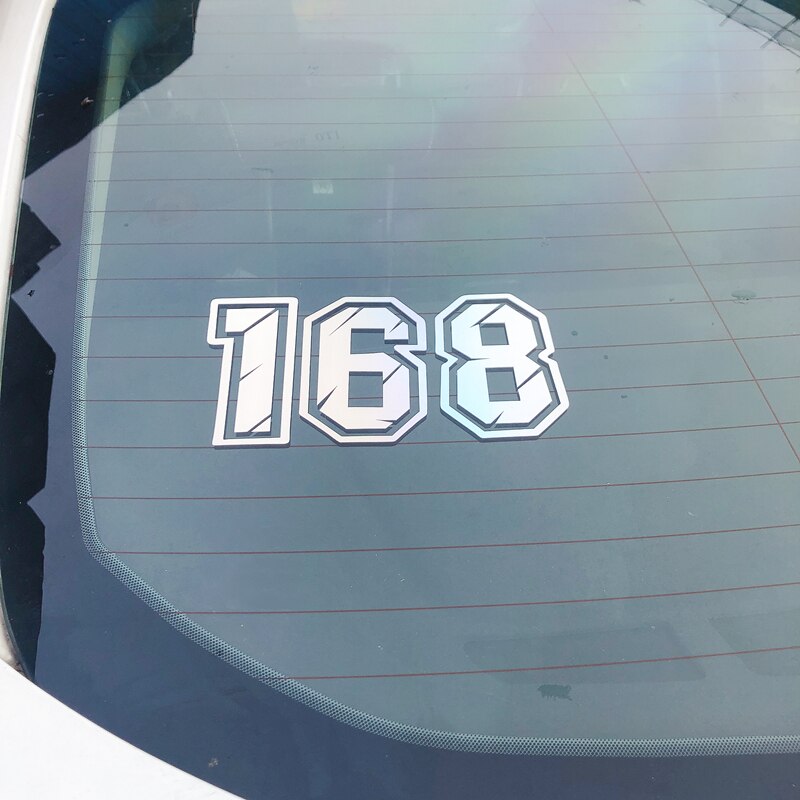 Racing Numbers Holographic Stickers