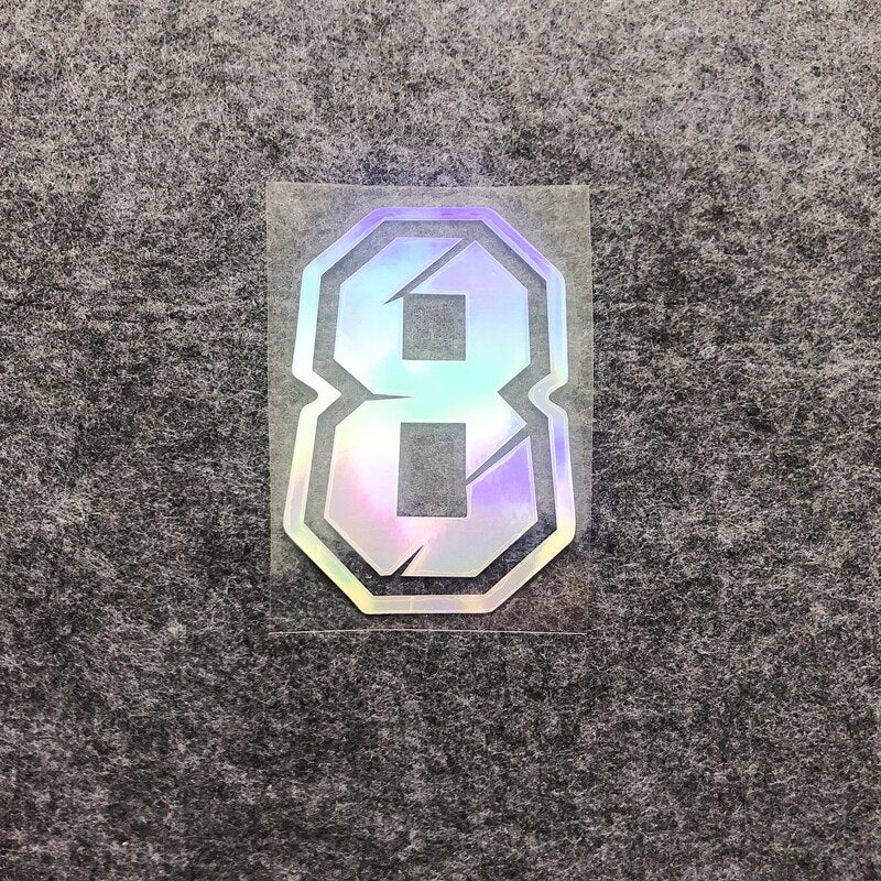 Racing Numbers Holographic Stickers