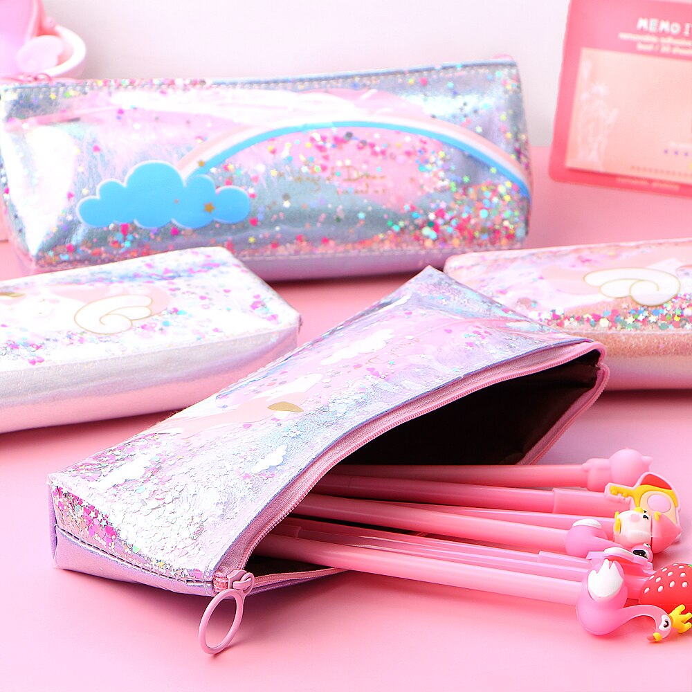 Holographic Cute Unicorn Pencil Case