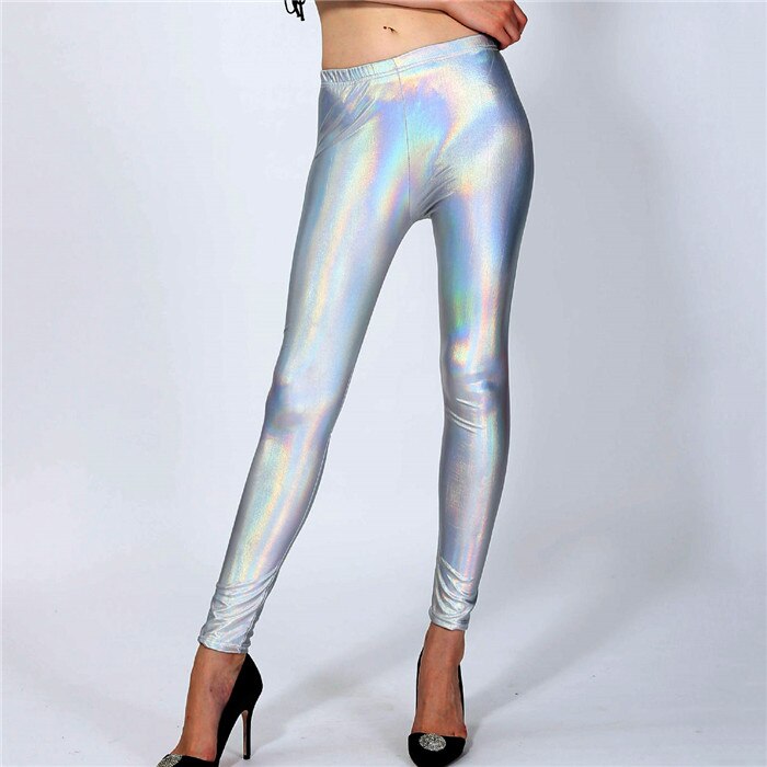 Glitter Holographic Pencil Pants