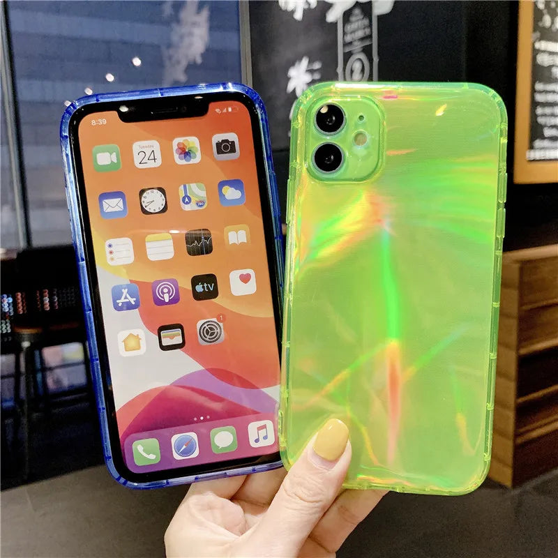 Holo Green iPhone Case