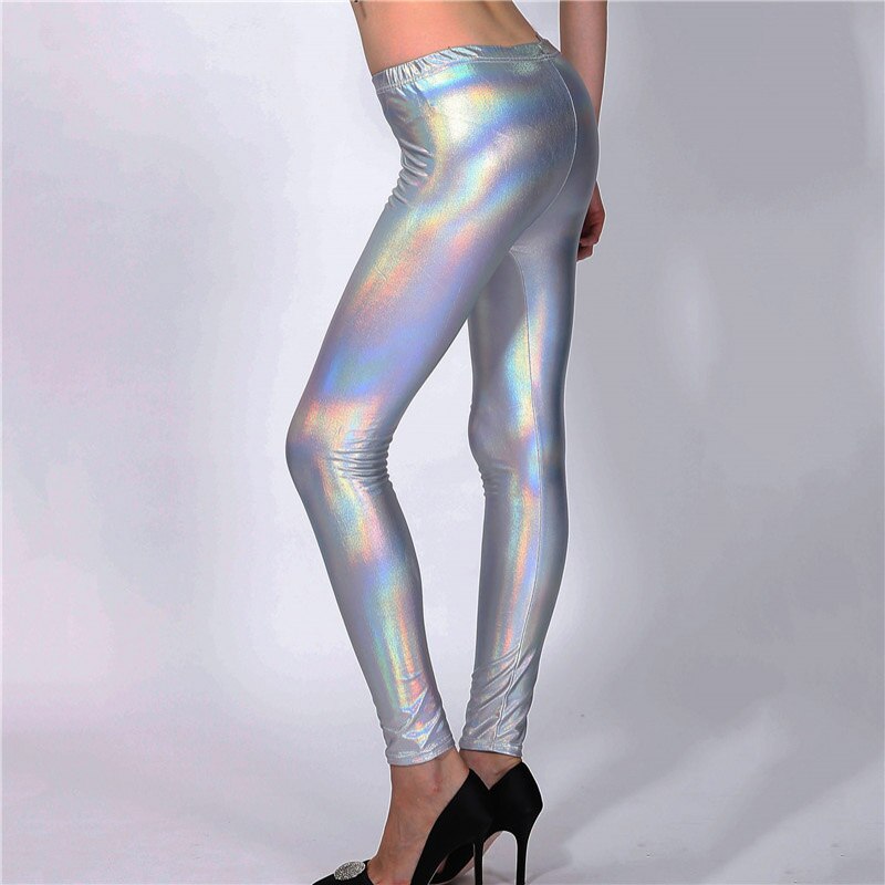 Glitter Holographic Pencil Pants