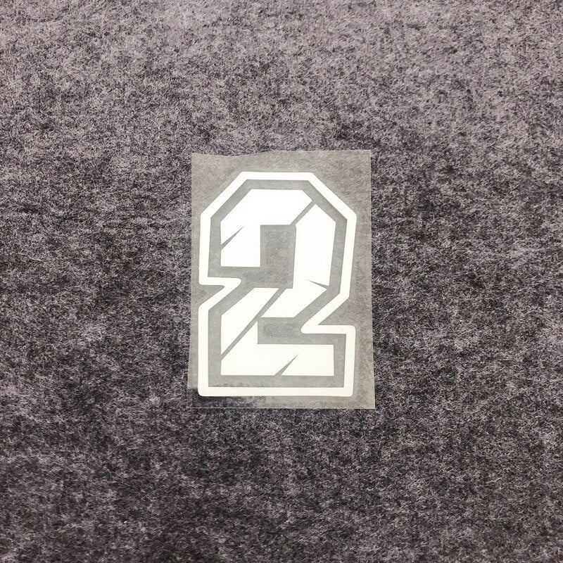 Racing Numbers Holographic Stickers