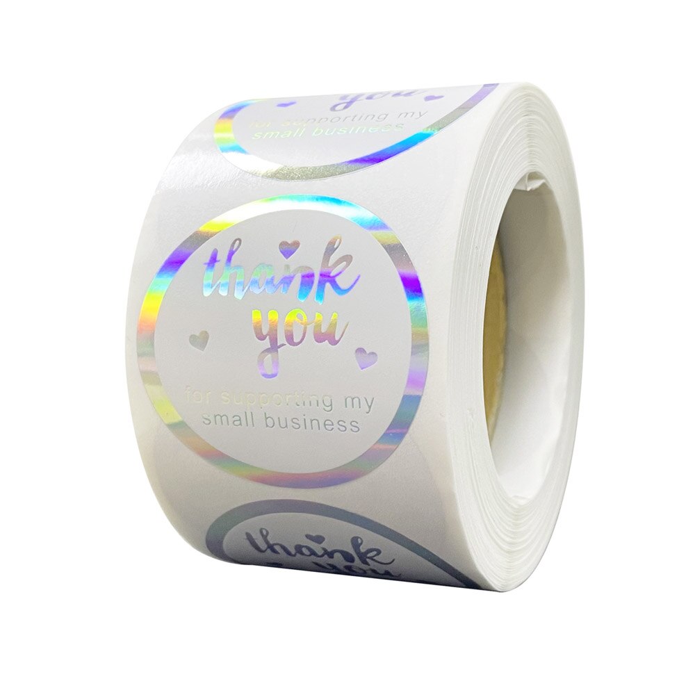 Holo Thank You Stickers