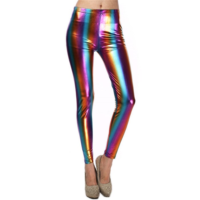 Glitter Holographic Pencil Pants