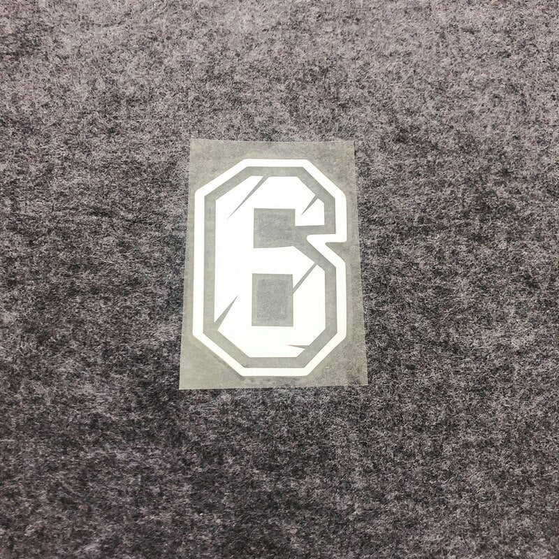 Racing Numbers Holographic Stickers