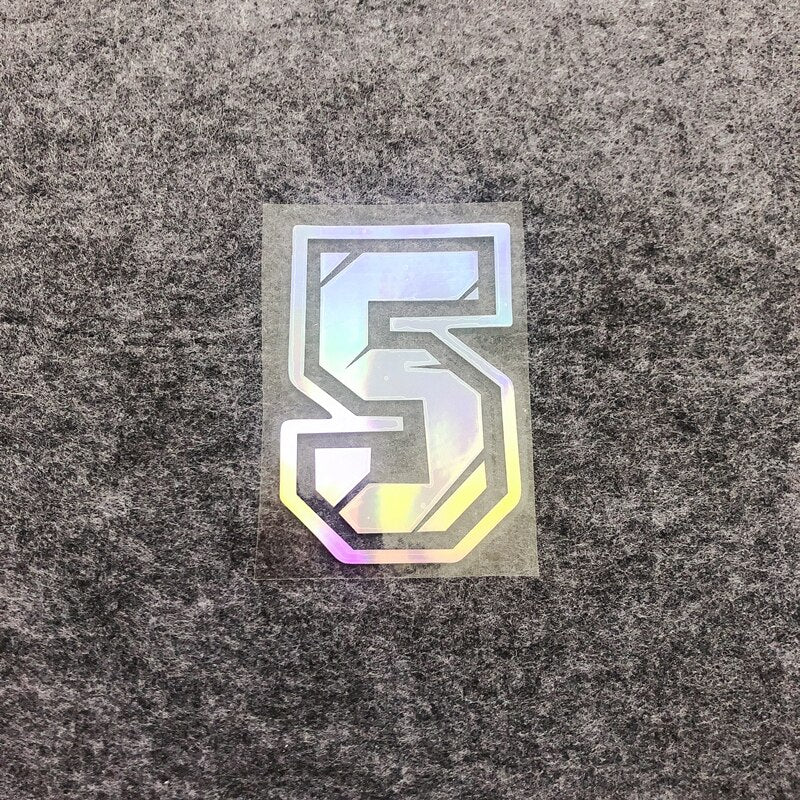 Racing Numbers Holographic Stickers