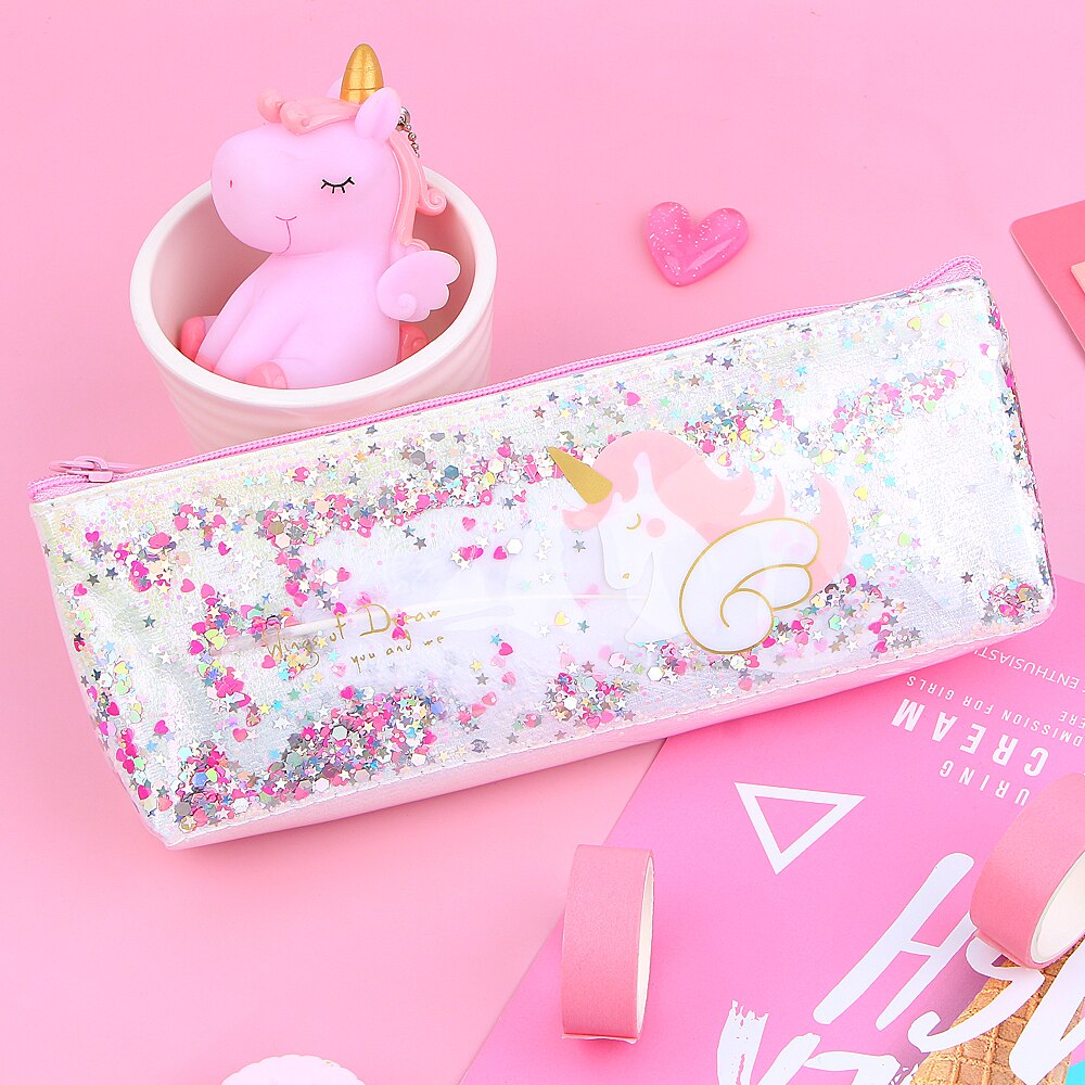 Holographic Cute Unicorn Pencil Case