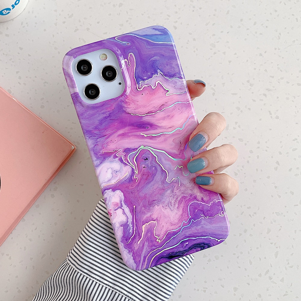 Holo Marble iPhone Case