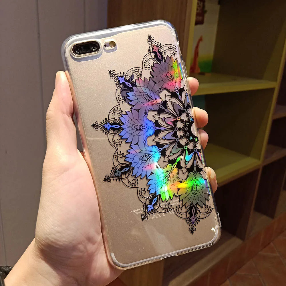 Holo Flowers Samsung Case