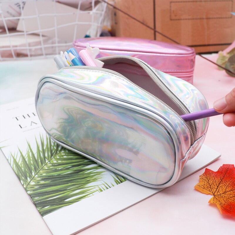 Holo Kawaii Pencil Case for Large Capacity