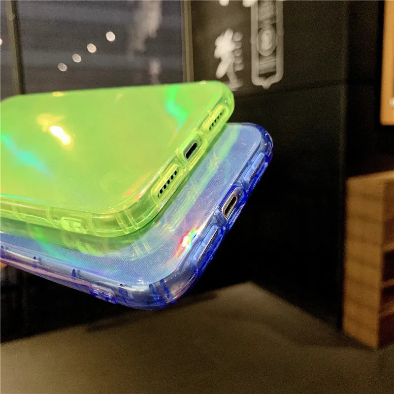 Holo Blue iPhone Case