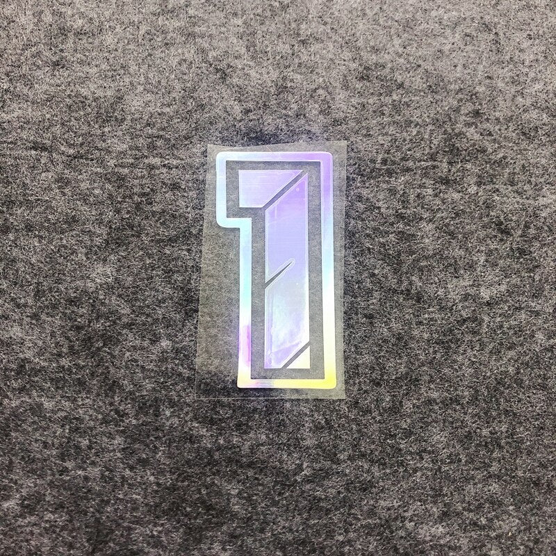 Racing Numbers Holographic Stickers