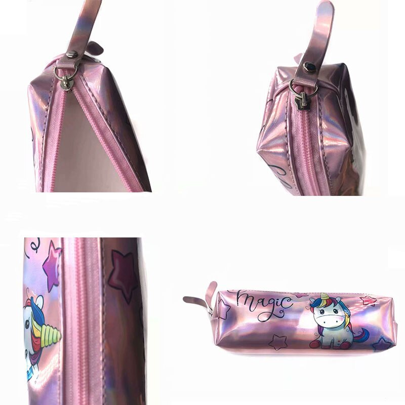 Holographic Cute Unicorn/Cactus Alpaca Pencil Case