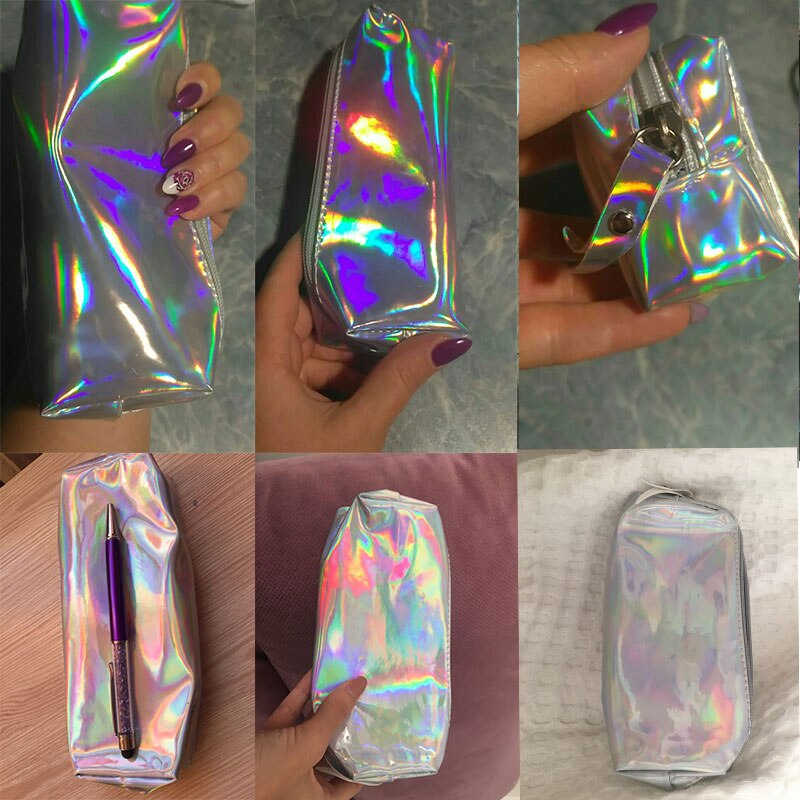 Holographic Iridescent Pencil Case