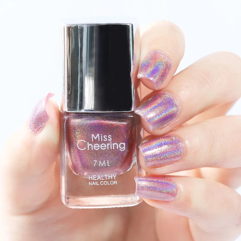 7ml  Holographic Nail Polish Laser Glitter Lacquer