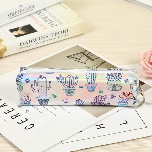 Holographic Cute Unicorn/Cactus Alpaca Pencil Case