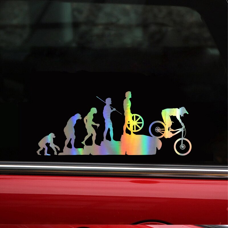 Holographic Mountain Bike Sticker