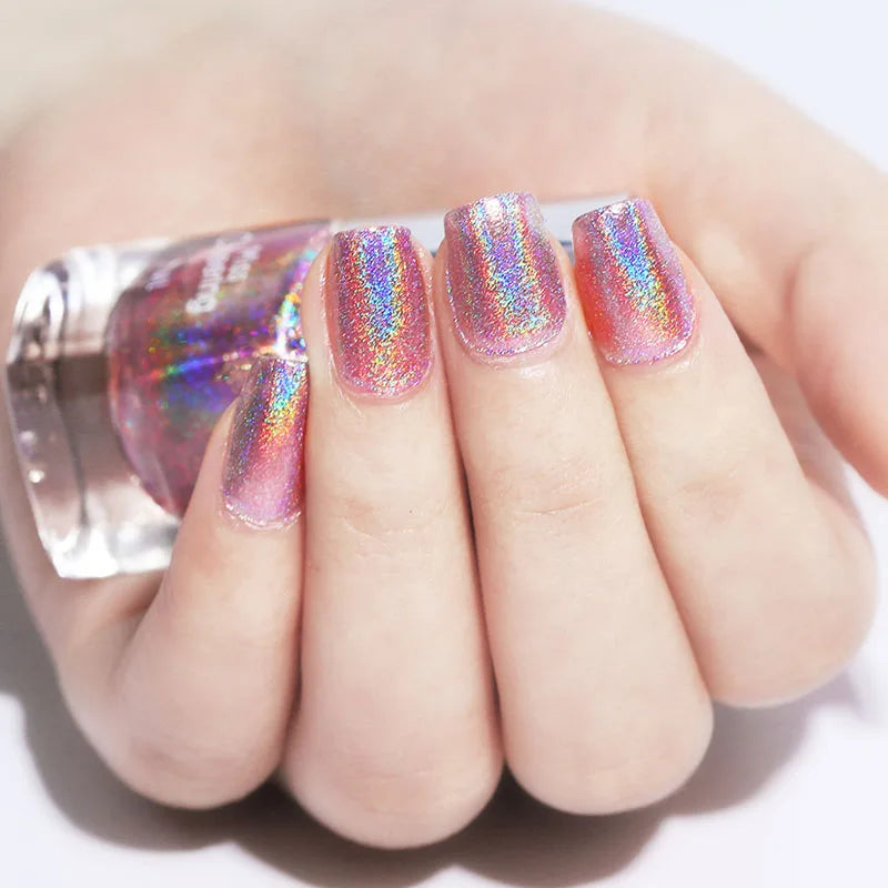 7ml  Holographic Nail Polish Laser Glitter Lacquer