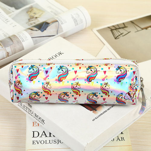 Holographic Cute Unicorn/Cactus Alpaca Pencil Case