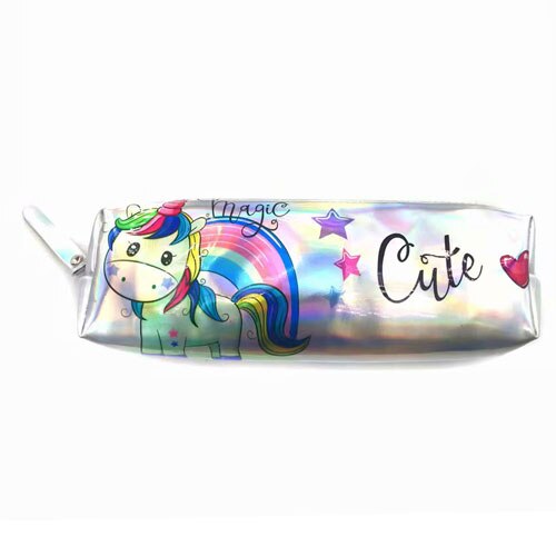 Holographic Cute Unicorn/Cactus Alpaca Pencil Case