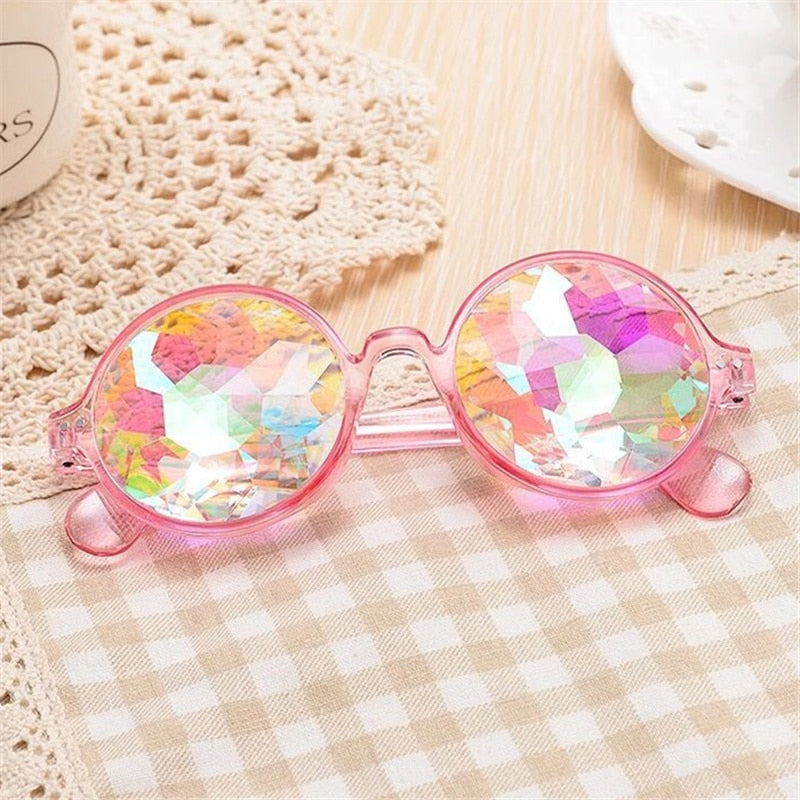 Kaleidoscope Rave Festival Round Sunglasses