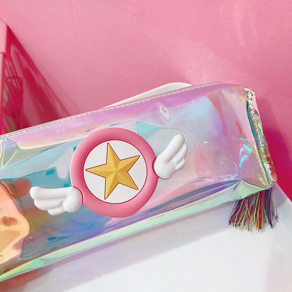 Holo Transparent Pencil Case