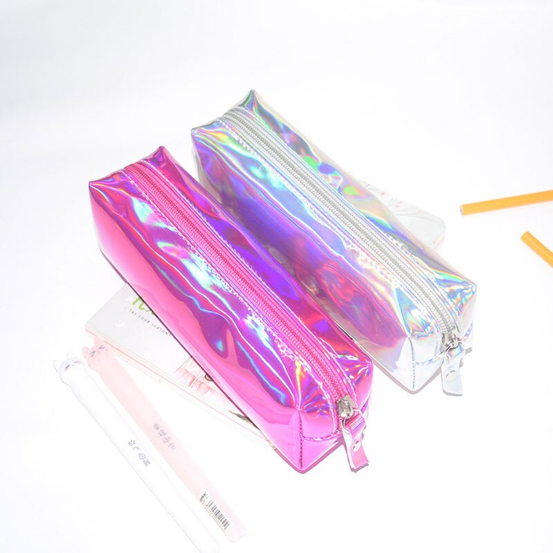 Holographic Iridescent Pencil Case