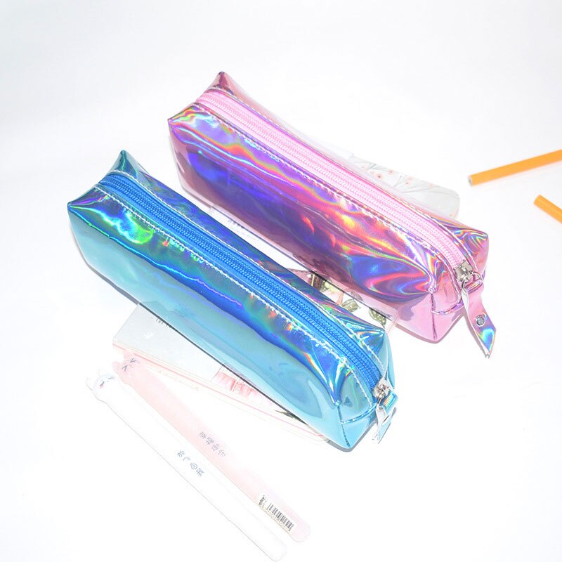 Holographic Iridescent Pencil Case