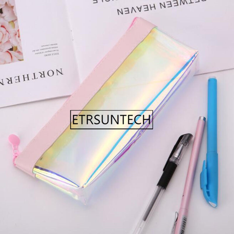 Iridescent Kawaii Glitter Pencil Case