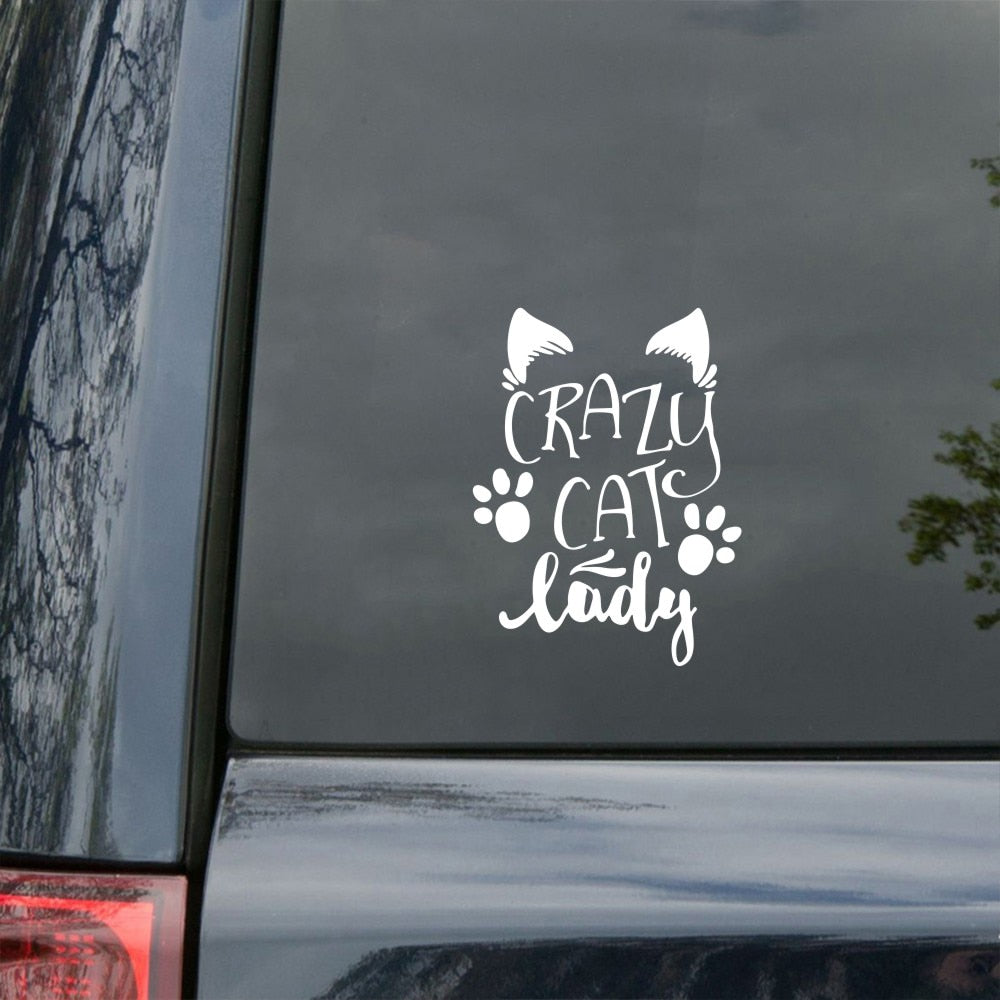 Holographic Cat Paw Prints Car Stickers