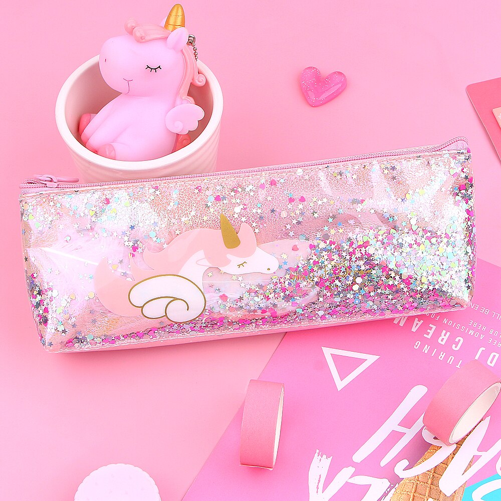 Holographic Cute Unicorn Pencil Case